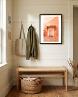 Moroccan Doorway Portrait framed in a relaxed room thumbnail