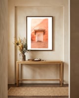 Moroccan Doorway Portrait framed in a welcoming room thumbnail