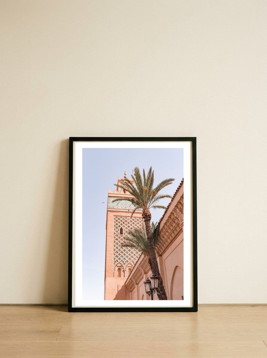 Moroccan Mosque Marrakech 2 — framed, leaning against the wall
