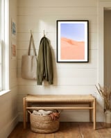 Sahara Desert Portrait framed in a relaxed room thumbnail