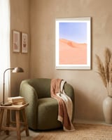 Sahara Desert Portrait framed in a tender room thumbnail