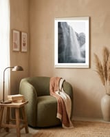 Seljalandsfoss Waterfall Iceland 4 framed in a tender room thumbnail