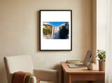 Skogafoss Waterfall Iceland 4 framed in a focused room thumbnail