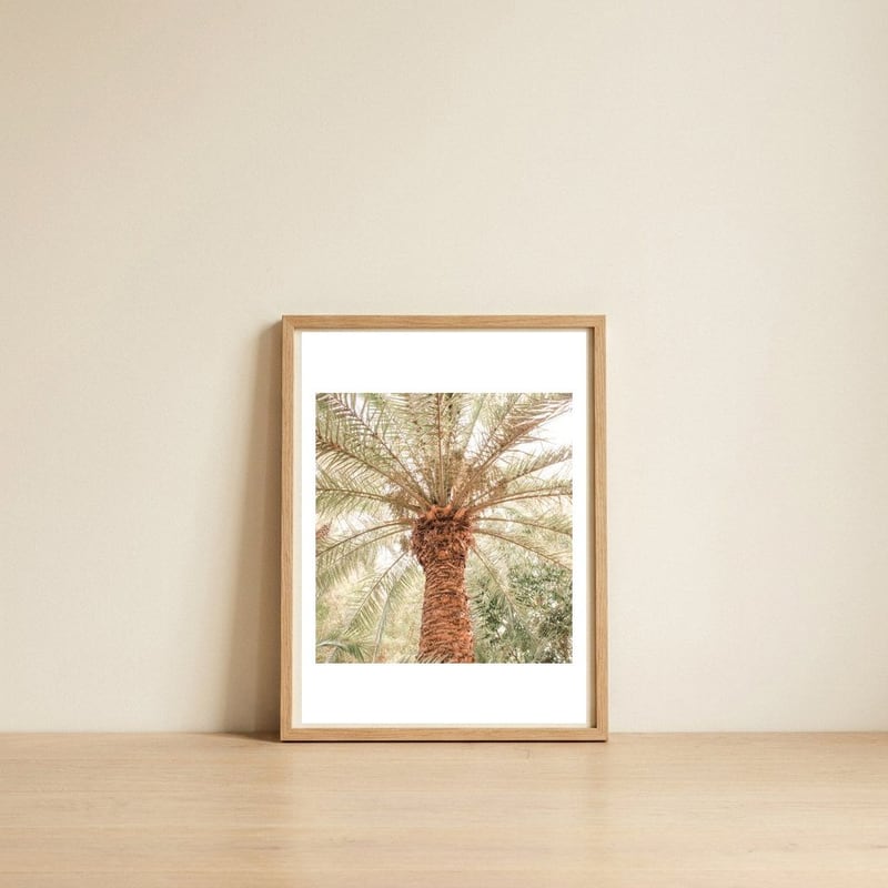 Tropical 2 — framed, leaning against the wall