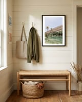 Tropical Oasis Portrait framed in a relaxed room thumbnail