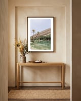 Tropical Oasis Portrait framed in a welcoming room thumbnail