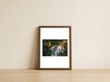 Baker Waterfall - Long Exposure — framed, leaning against the wall thumbnail