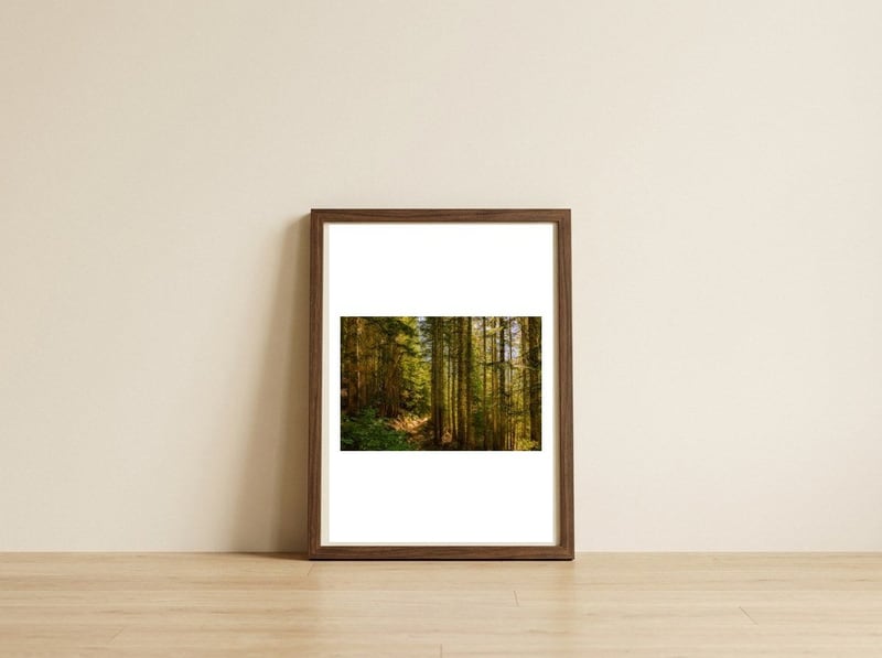 Cascade Trail — framed, leaning against the wall