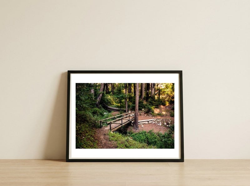 Ewoldsen Loop Bridge — framed, leaning against the wall