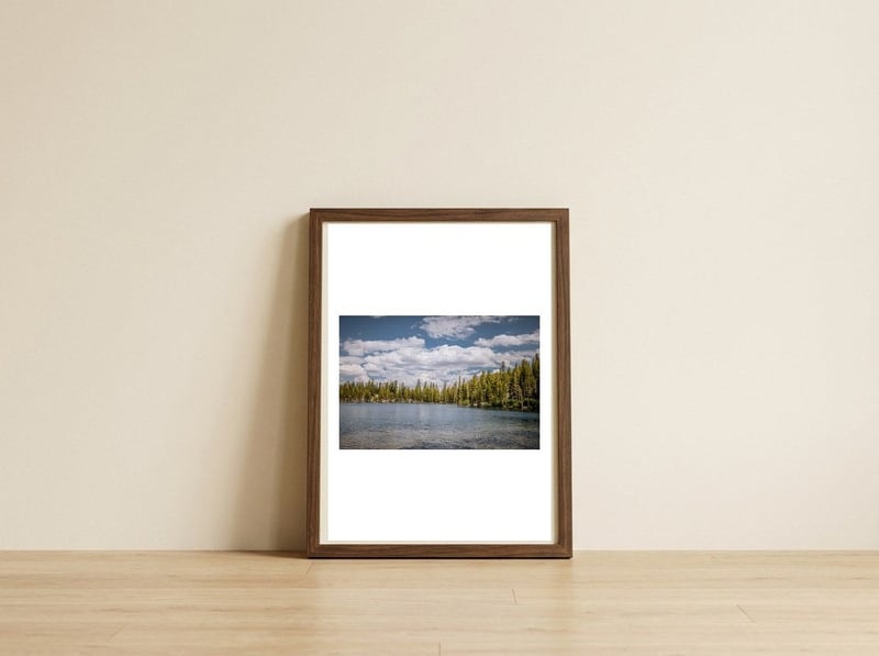 Lake George — framed, leaning against the wall