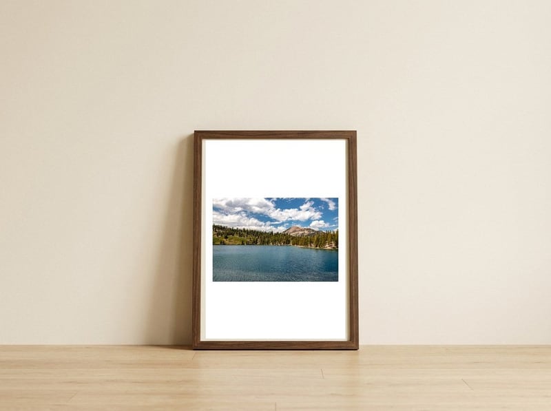 Lake George — framed, leaning against the wall