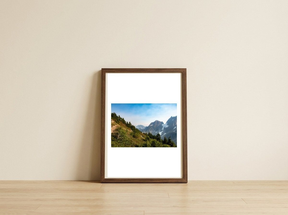 North Cascades — framed, leaning against the wall
