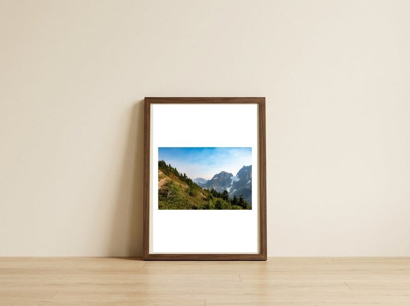North Cascades — framed, leaning against the wall