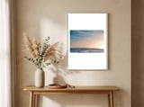 Pelican Sunset framed in a welcoming room thumbnail