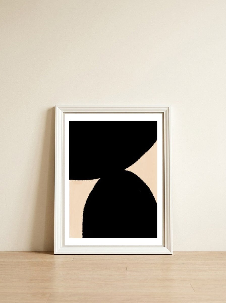 Inbetween — framed, leaning against the wall