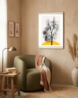 Dark Feather Tree framed in a tender room thumbnail