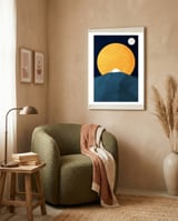 Himalaya At Night framed in a tender room thumbnail