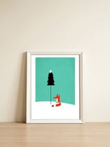 Little Mister Fox — framed, leaning against the wall thumbnail