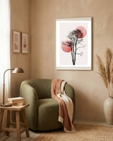 Sun And Moon Hiding Rosè framed in a tender room thumbnail