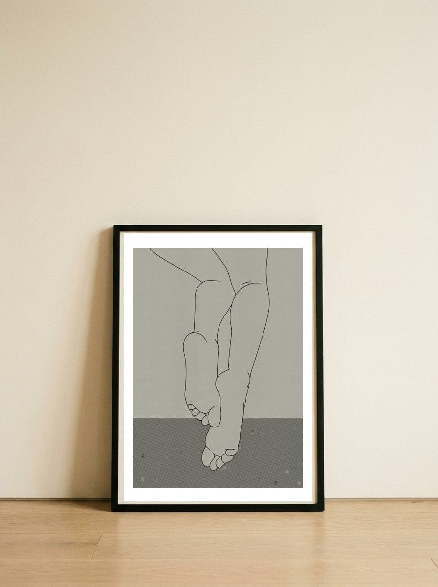Shelly — framed, leaning against the wall