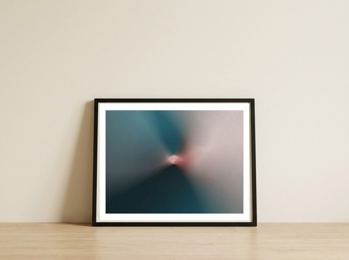 Out Focus 01 — framed, leaning against the wall