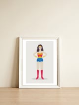 Superheroine — framed, leaning against the wall thumbnail
