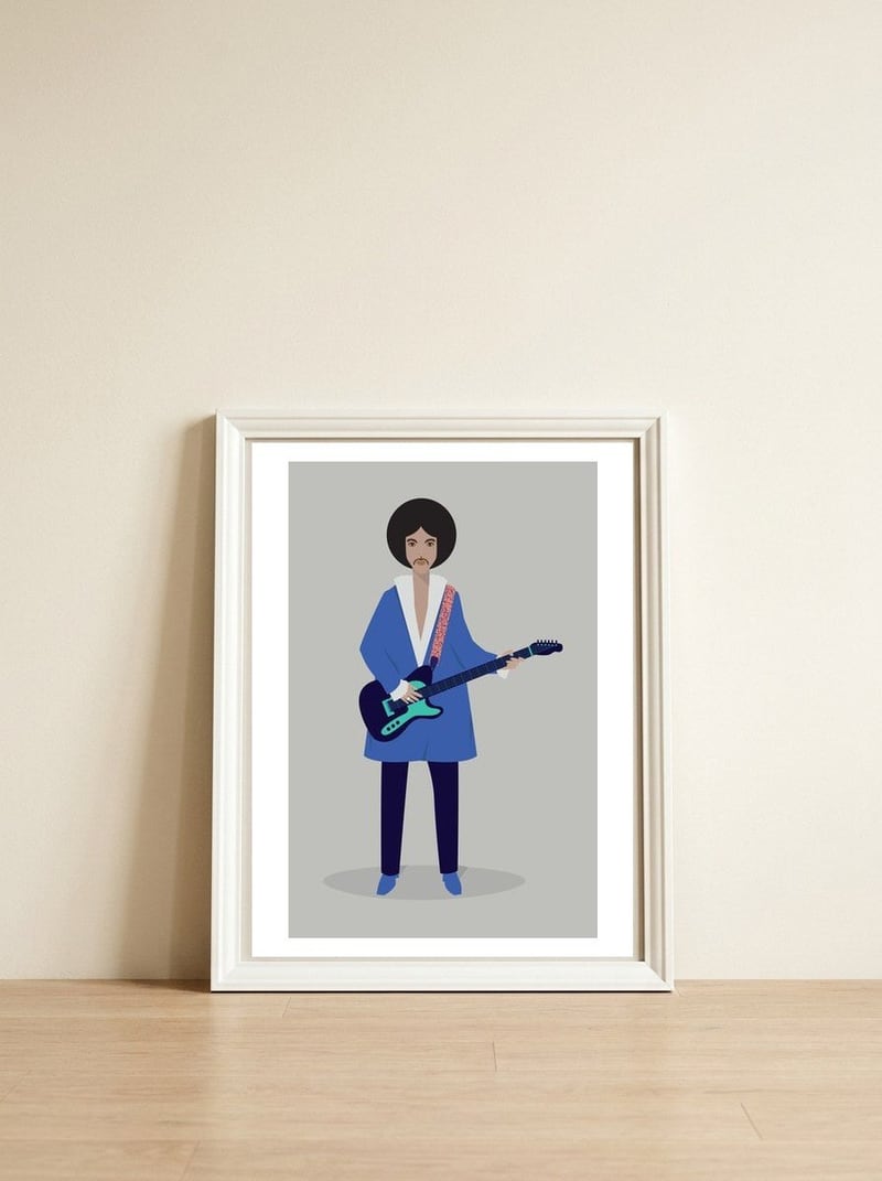The Artist — framed, leaning against the wall