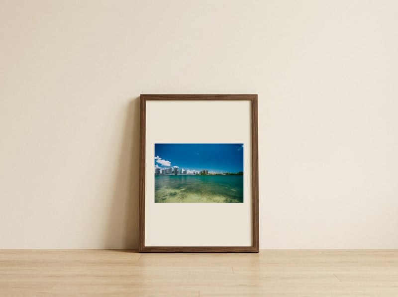305 — framed, leaning against the wall
