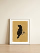 Black Bird — framed, leaning against the wall thumbnail