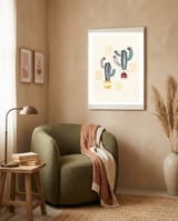 Cactus In A Pot framed in a tender room thumbnail