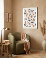 Cheetah framed in a tender room thumbnail