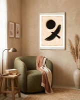 Raven And A Black Sun framed in a tender room thumbnail
