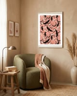 Raven Tarot Pink framed in a tender room thumbnail