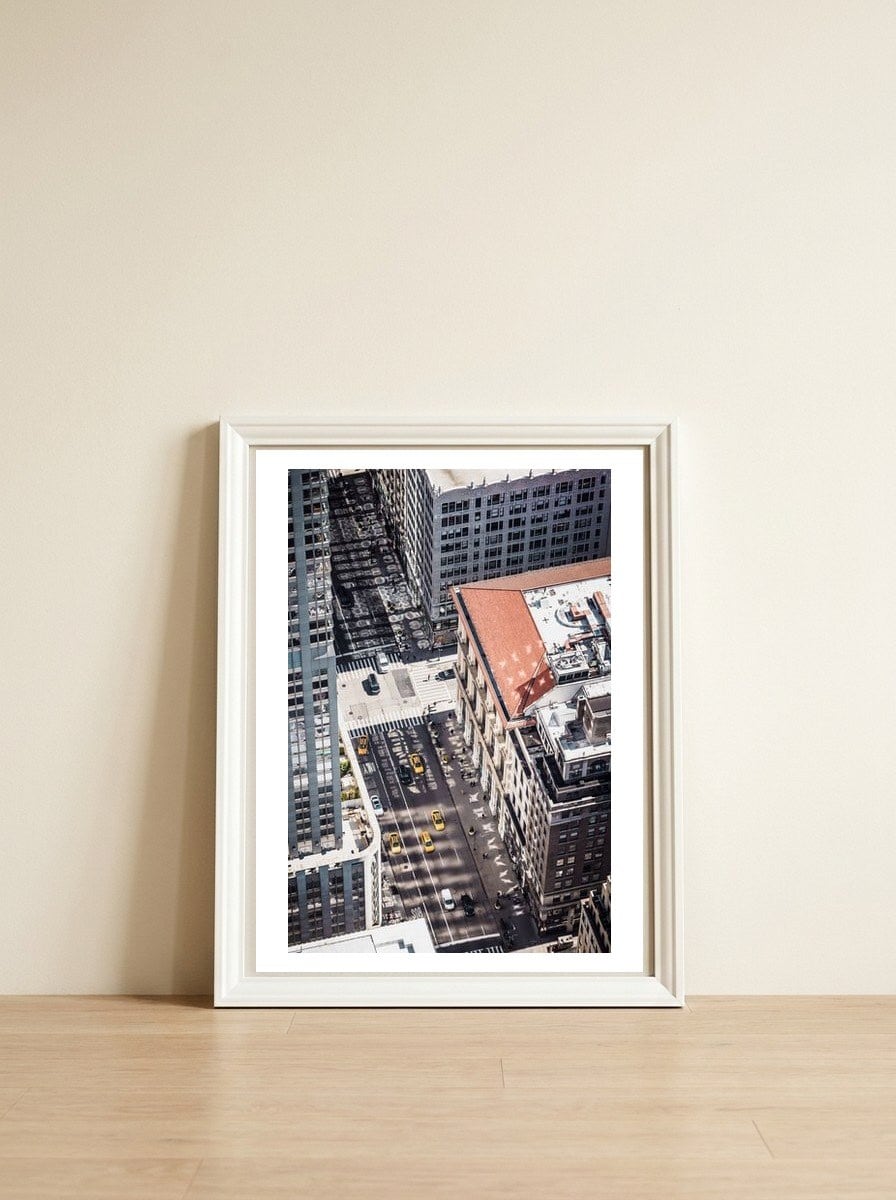 Asphalt — framed, leaning against the wall