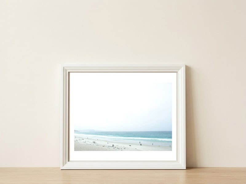 Carmel Morning — framed, leaning against the wall