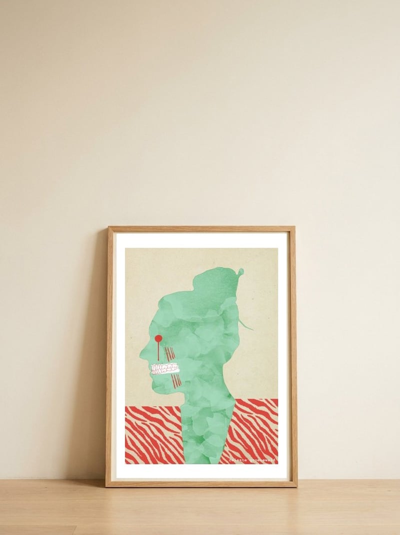 Bruxism — framed, leaning against the wall