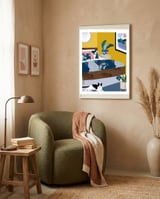 Patchwork  framed in a tender room thumbnail