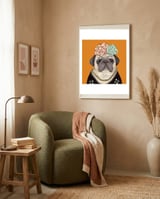 Frida Pug 7000 framed in a tender room thumbnail