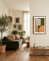 Composition Number 3 framed in a grounding room thumbnail