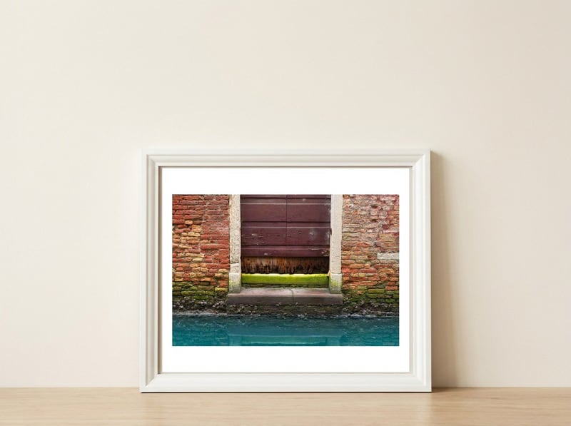 Devil On The Doorstep — framed, leaning against the wall