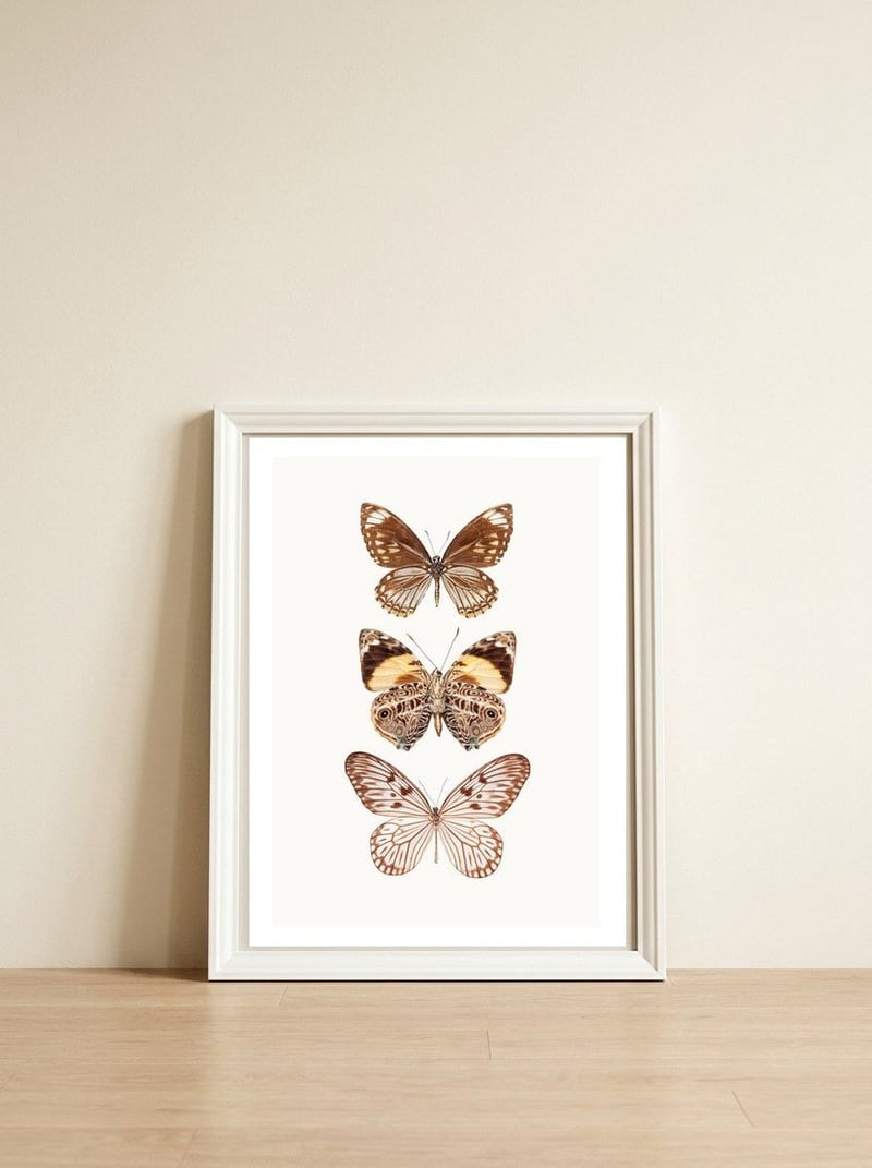 Cc Butterflies 06 — framed, leaning against the wall