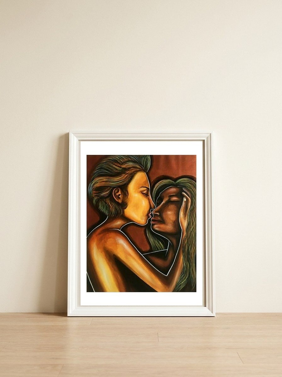 Women In Love — framed, leaning against the wall