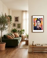FRIDA KAHLO FOREVER framed in a grounding room thumbnail