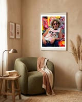 JOHN LENNON FOREVER framed in a tender room thumbnail