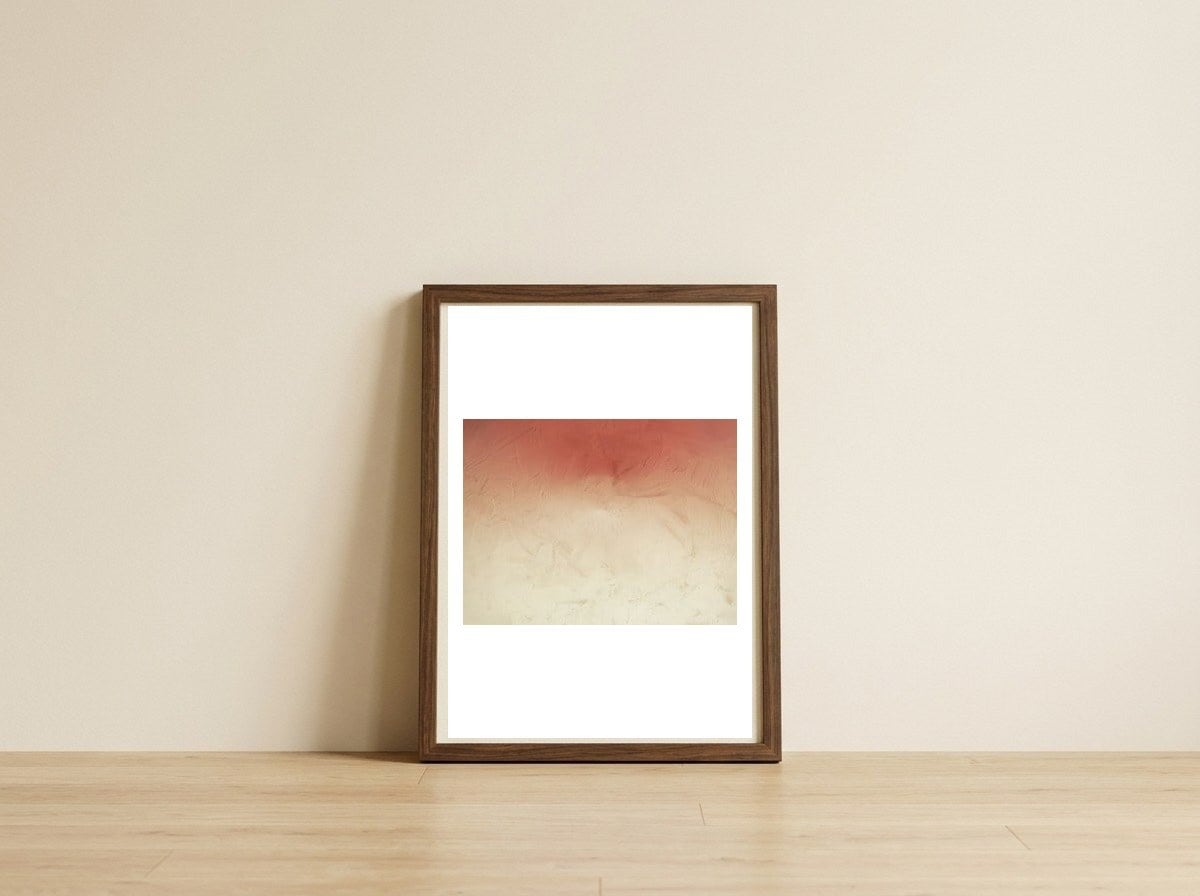 Primitive Texture 1 — framed, leaning against the wall