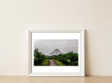 Lotus Temple — framed, leaning against the wall thumbnail