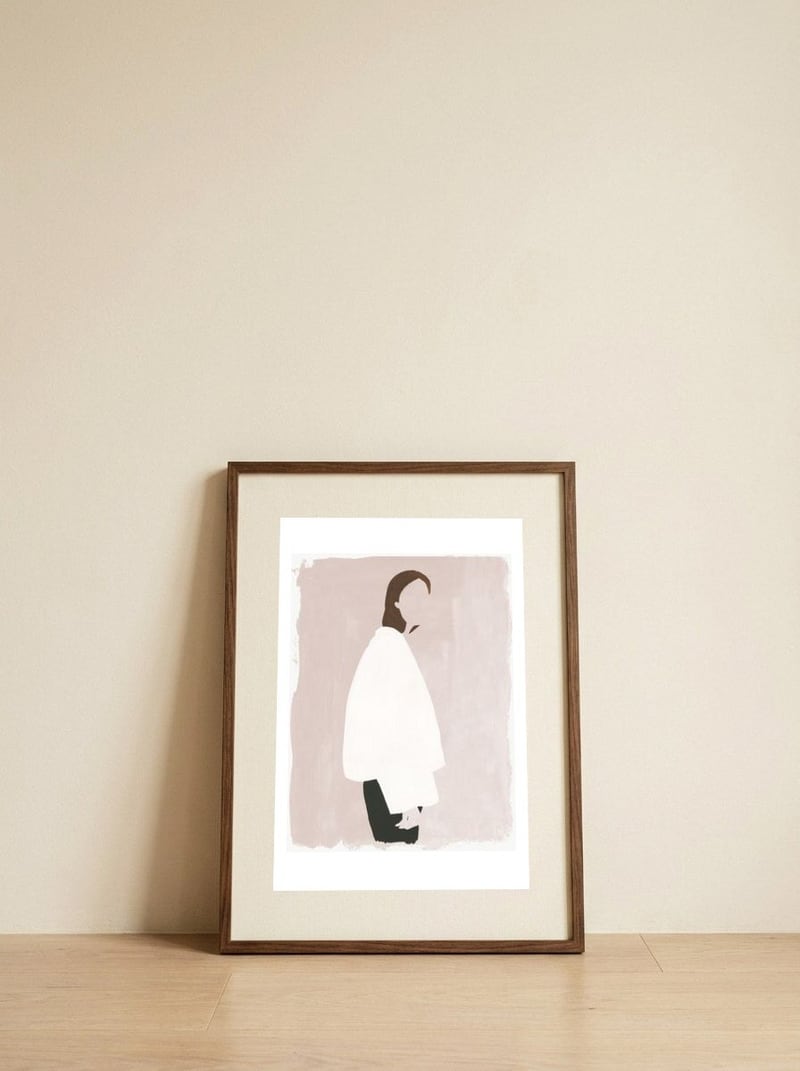 Outerwear — framed, leaning against the wall