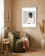 White Sweater framed in a tender room thumbnail