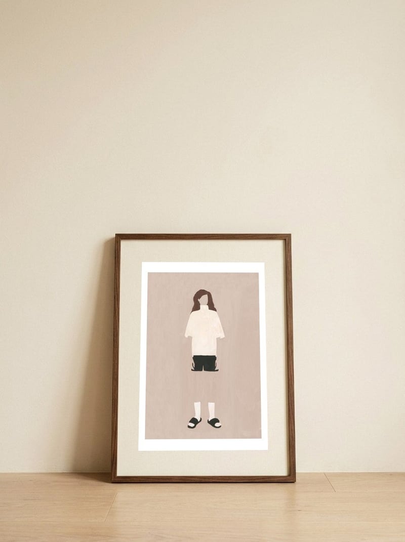 Murphy — framed, leaning against the wall