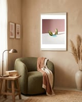 You And Me Avocado framed in a tender room thumbnail